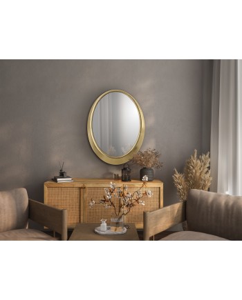 ALAN - ESPEJO OVAL ORO